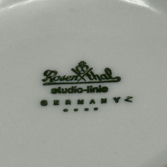 Vtg Rosenthal Germany Bowl with Purple WA in center Advertising Trinket Bowl - Picture 3 of 10